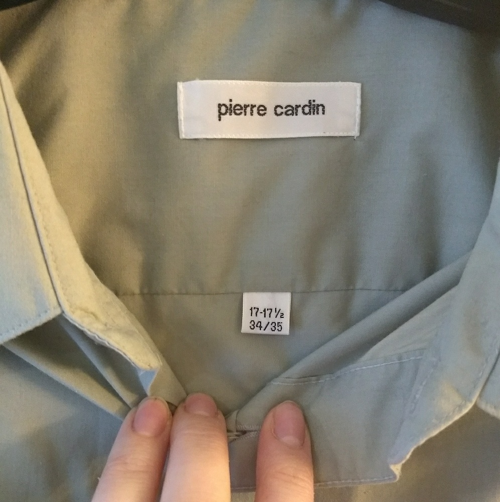Pierre Cardin green dress shirt